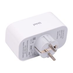 USH-A102 2G-WF WHITE Умный сетевой разветвитель Wi-Fi. 2 гнезда.16A. До 3680Вт. Голосовое управление+приложение UnielSmart. TM Uniel