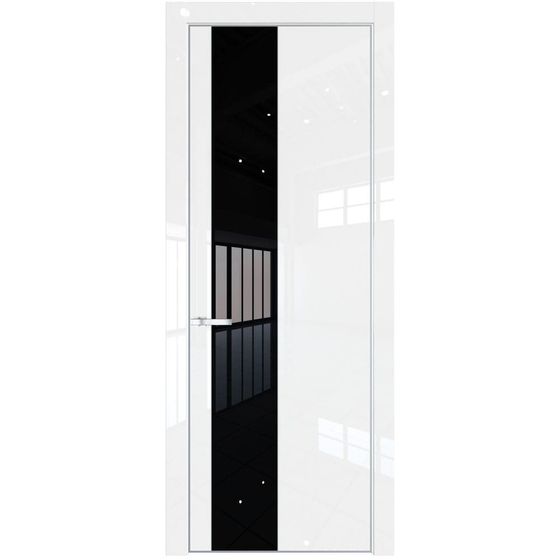 Profil Doors 19LA белый люкс профиль серебро стекло чёрный лак