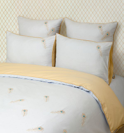 Элитное постельное белье Павлин голубое от Luxberry Португалия