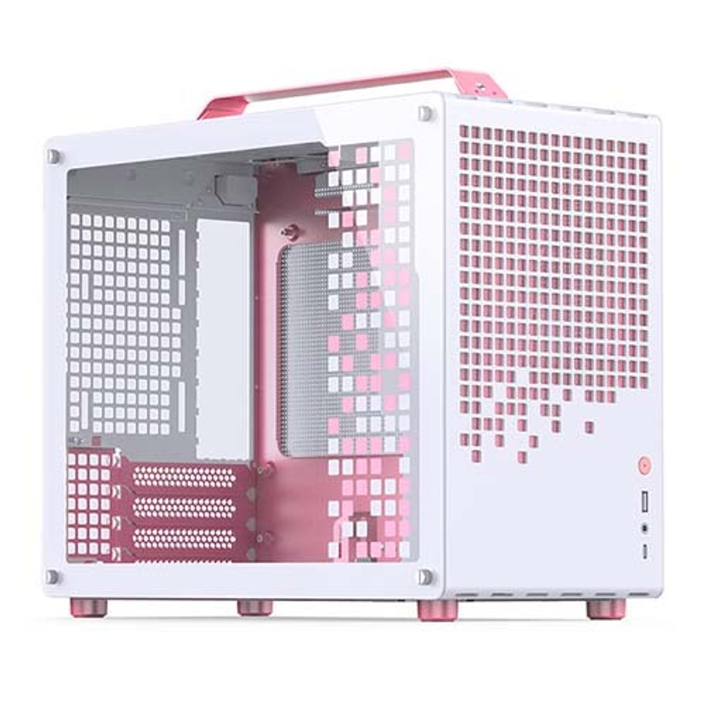 Корпус JONSBO Jonsplus Z20, mini-ITX, micro-ATX, розово-белый (без БП)