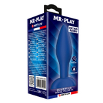 Синяя анальная пробка Bulb Plug - 10,5 см. (Цвет: синий)