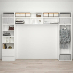 Платяной шкаф - PLATSA/IKEA/ ПЛАТСА ИКЕА,340x42x241 см, белый