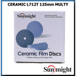SUNMIGHT Круг шлифовальный Ceramic L712T 125мм. Multi holes Р120