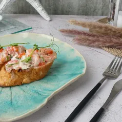 Блюдо для подачи 27,5*22,5 см h2,5 см Sea Blue Frutti di Mare P.L. [1]