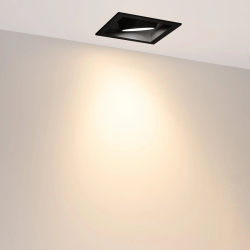 Светильник MS-VORTEX-BUILT-S140x140-30W Warm3000 (BK-BK, 50 deg, 230V) (Arlight, IP20 Металл, 5 лет) 057956