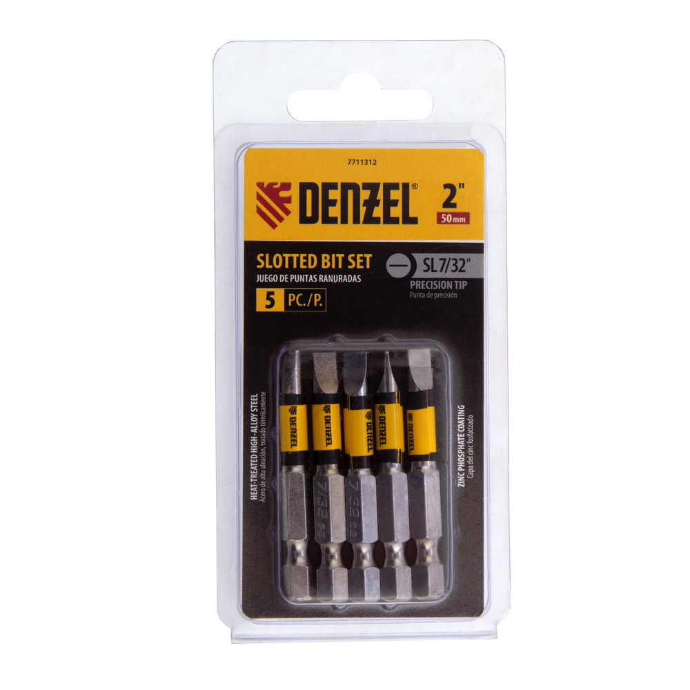 Набор бит SL 7/32", 50 мм, 5 шт Denzel 7711312
