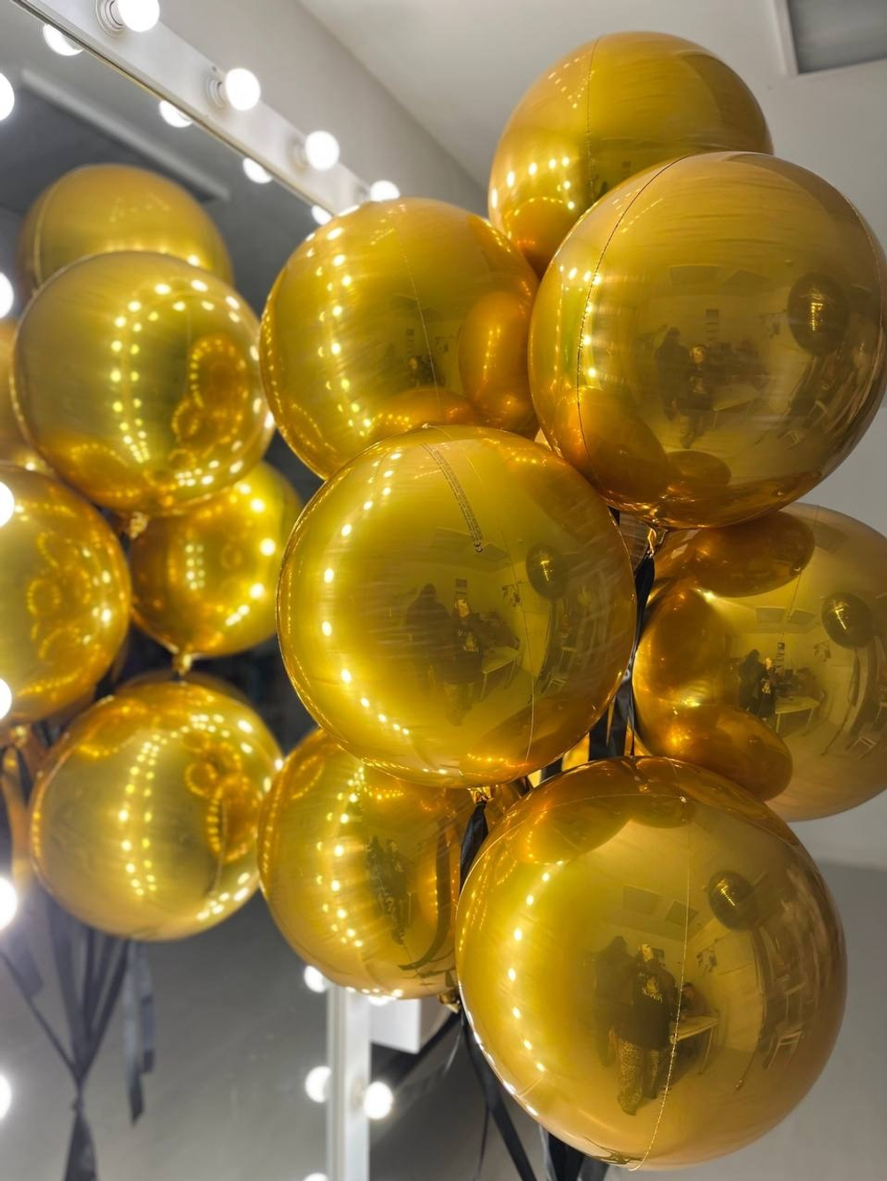 Набор воздушных шаров Сферы золотые №2127