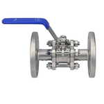 Stainless steel ball valve Elephant BV.F.Fp.T.ISO.316.180 580 psi, SS316, full port, flanged connection, with ISO 5211 mounting pad