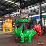 Электрическая Аттракцион карусель «Мир Динозавров», 4×4×3,5 м