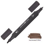 Маркер для скетчинга двусторонний 1 мм - 6 мм BRAUBERG ART CLASSIC, КАШТАНОВЫЙ (Y962), 151813