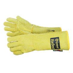 Краги Gward Hefest, из спилка, желтого цвета, усиленные, 40 см