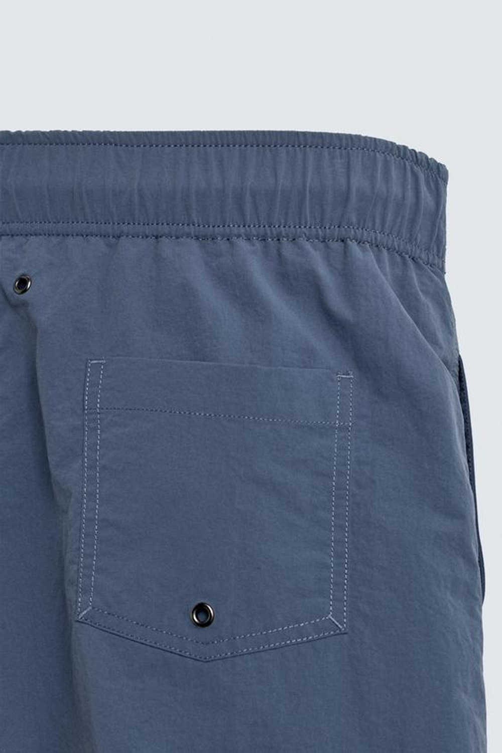 ZARA ДЛИННЫЕ ПЛАВКИ ИЗ ТЕХНИЧЕСКОЙ ТКАНИ, КОБАЛЬТОВЫЙ