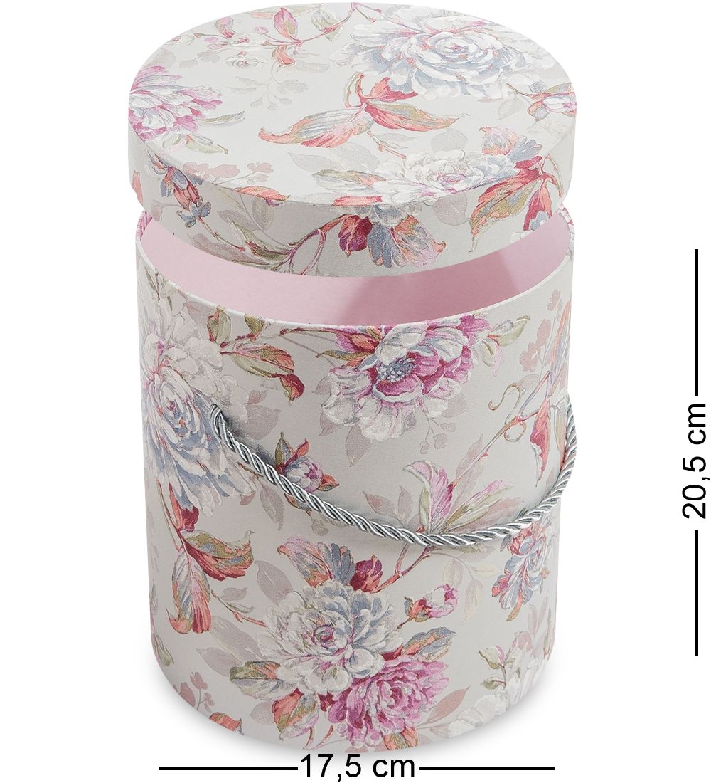 WG-78/3-A Коробка подарочная «Цилиндр» цв.серый