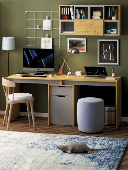 дуб бунратти / вулканический серый