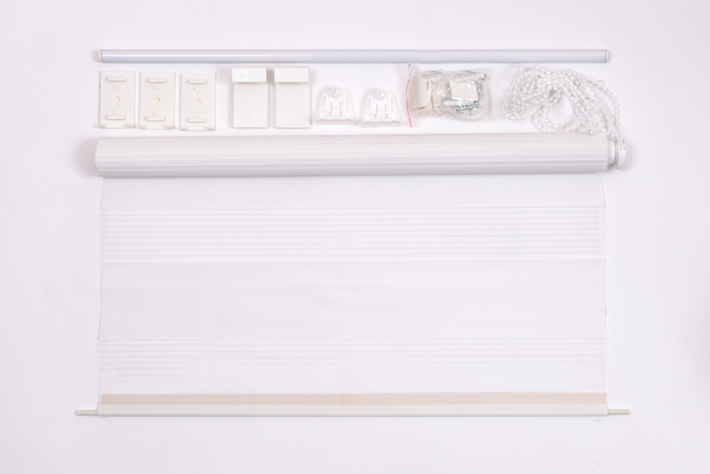 Рулонная штора день и ночь, белый