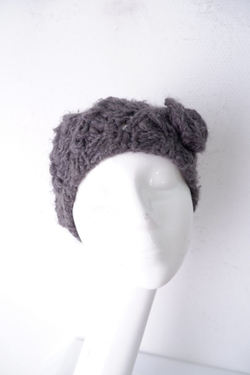 Берет крупной вязки