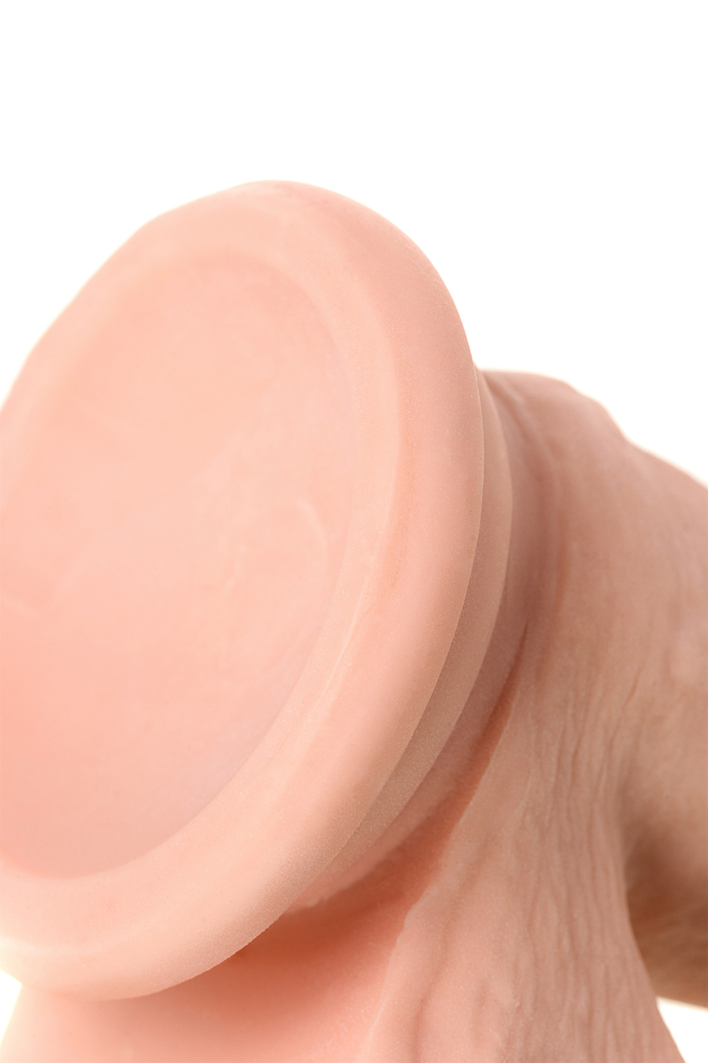 Вибратор 7 режимов вибрации на присоске телесный RealStick 20 см