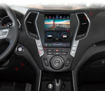 Магнитола для Hyundai Santa Fe 3 DM 2012-2018 (климат на ШГУ) - Carmedia ZF-1157-GE вертикальный экран 10.4" в стиле "Тесла" на Android 13, 8/128Гб, CarPlay, 4G SIM-слот