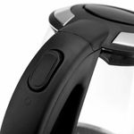 Чайник BRAYER BR1044BK, 2 л, 2200 Вт, закрытый нагревательный элемент, стекло, черный