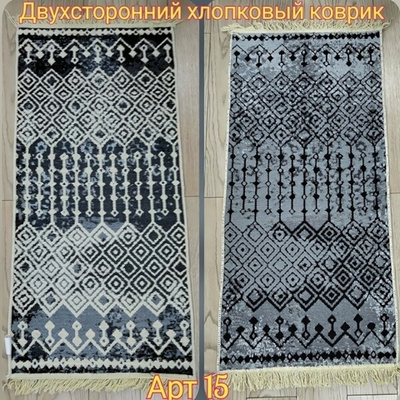 Коврик интерьерный с бахромой VOSTOK 60*90 (двухсторонний)