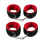 Набор из 8 черно-красных БДСМ-девайсов (Цвет: черный с красным)