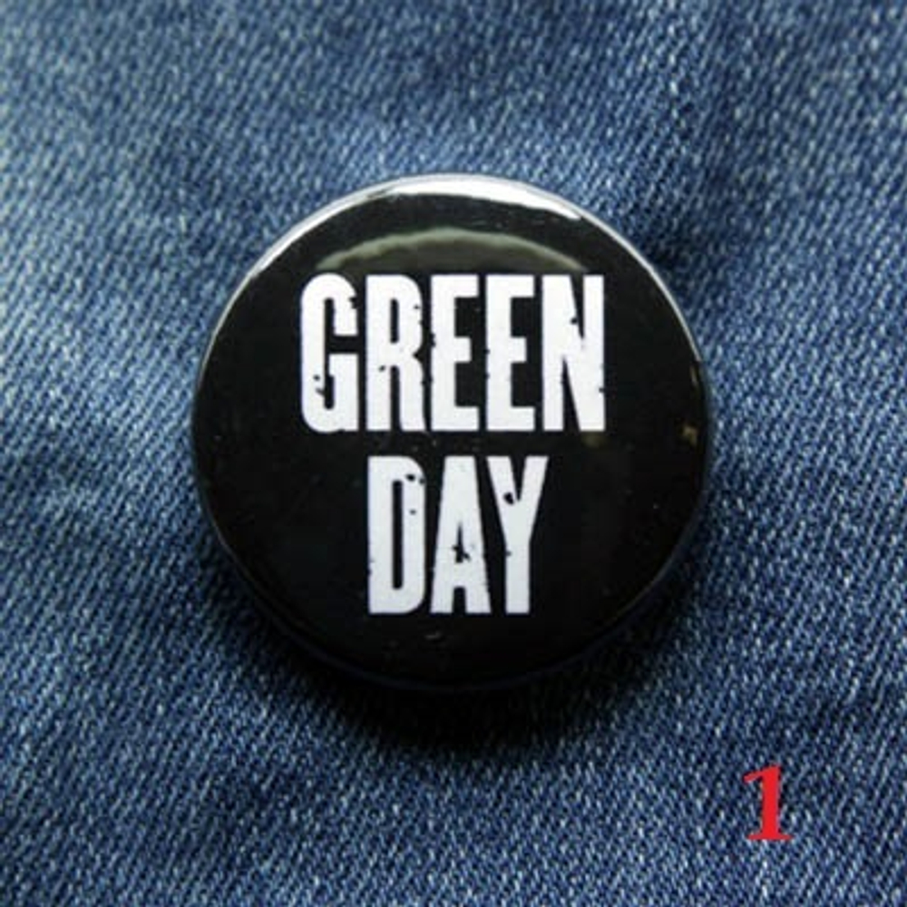 Значок Green Day 36 мм ( в ассортименте )