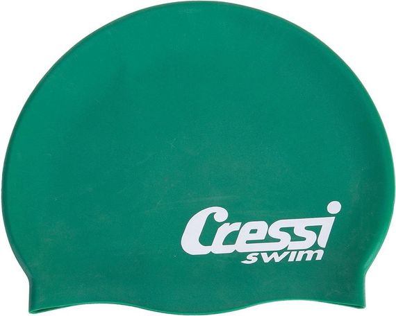 Шапочка для плавания детская Cressi Silicone Cap Kids зеленая