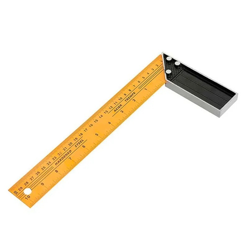 Угольник столярный TOLSEN 250мм алюминиевый порошковая покраска 35080