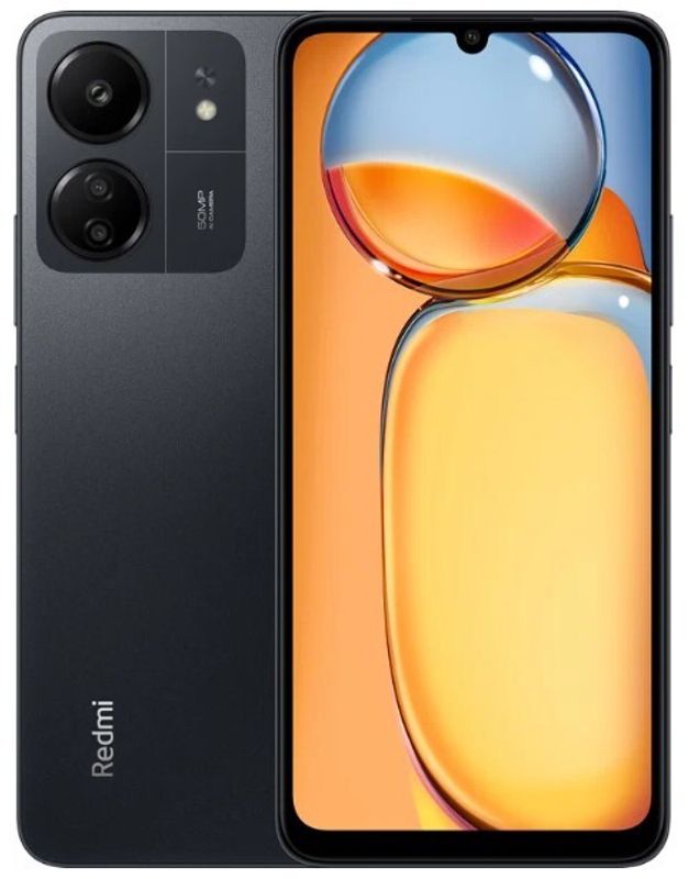 Смартфон Xiaomi Redmi 13C 4/128 ГБ RU, 2 nano SIM, черный (Midnight Black)