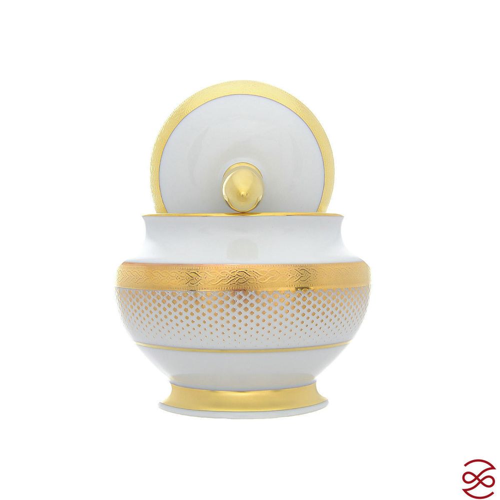 Кофейный сервиз Falkenporzellan Rio white gold 6 персон 17 предметов