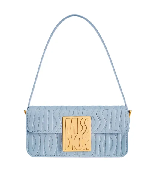 Сумка с клапаном Miss Dior голубой