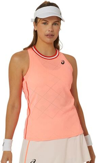 Женский теннисный топ Asics Match Actibreeze Tank - солнечный коралл