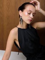 Серьги "Bunches" Black Shine