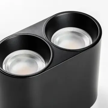 Рамка двойная (светильник) PVC для LED-модулей 941хх и LED-ламп 213467 чёрный 2Х Round Rullo Lightstar