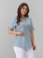 Блузка БЛ-122/фурла-голубойджинс