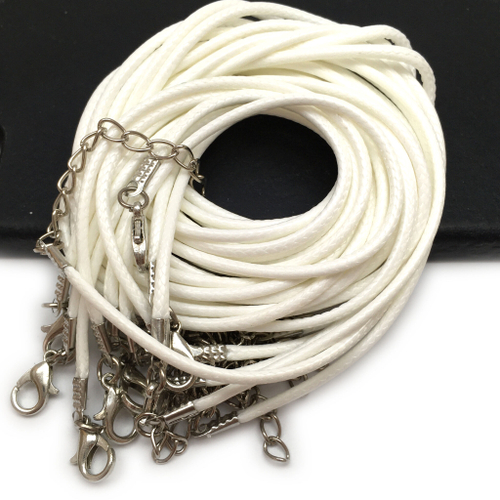 Шнурок-основа белая для кулона 40 см