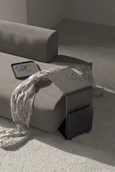 Журнальный столик Stolik 90, черный ясень/черный