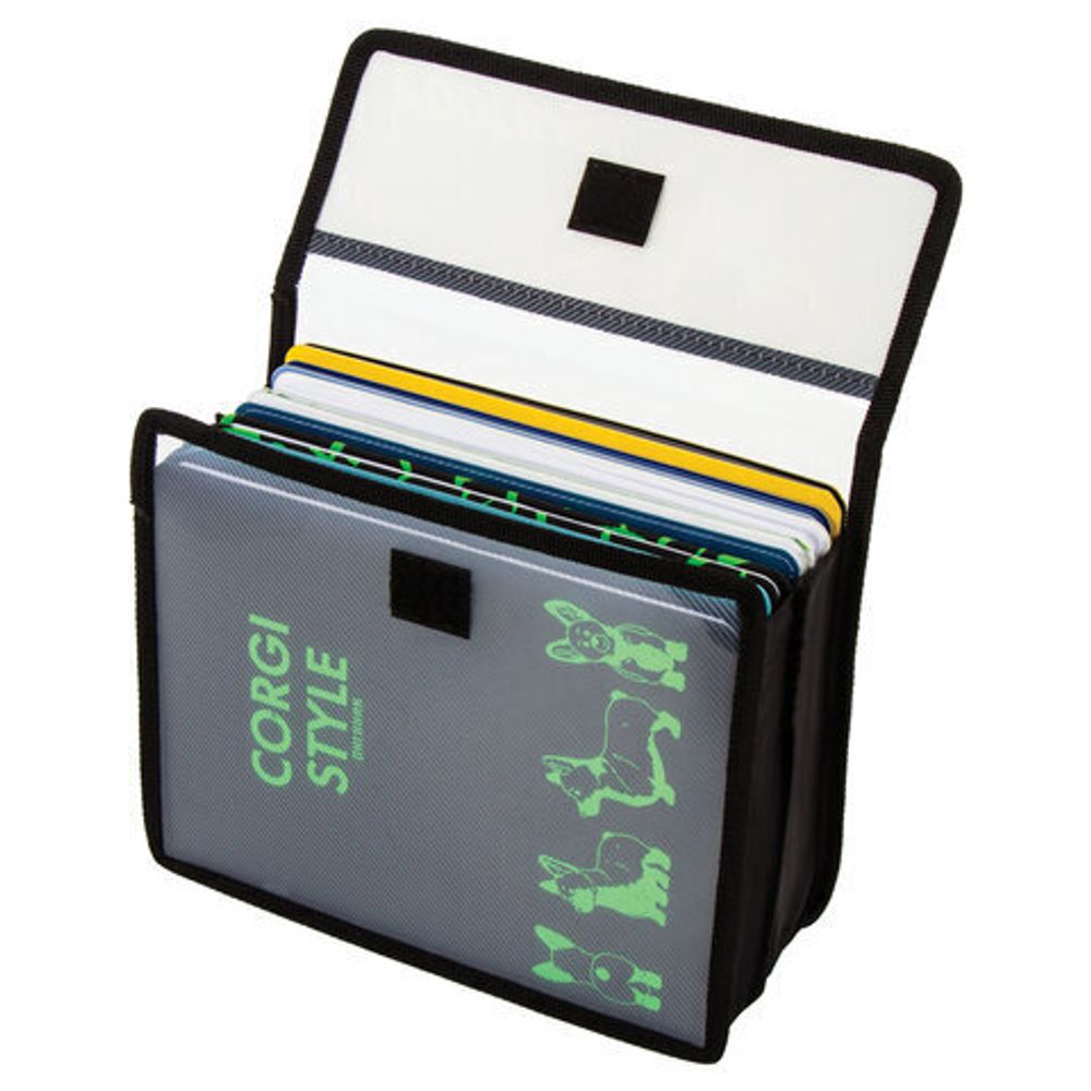 Папка для тетрадей ЮНЛАНДИЯ А5, 2 отделения, пластик, клапан на липучке, "Fireball", 270144