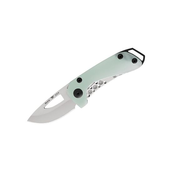Складной нож BUCK 0417GRS Budgie Green c клинком из стали CPM-S35VN, рукоять G10