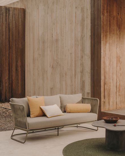 Saconca 3-местный садовый диван бежевый Испания 