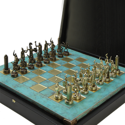 Manopoulos Шахматы оригинальные сувенирные "Троянская война"