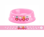 Миска пластиковая «МОЙ БРО - Корм!, цвет розовый 21*6,5см (логотип на миске) 700мл