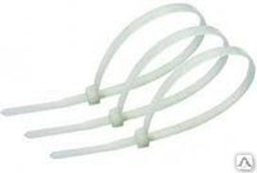 Стяжка нейл. 2,5мм*200мм  белая  (в уп.100шт)