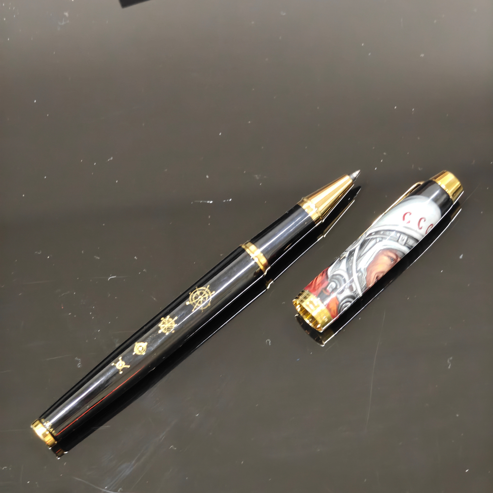 Ручка Parker с ручной росписью Палех "Юрий Гагарин" в коробке