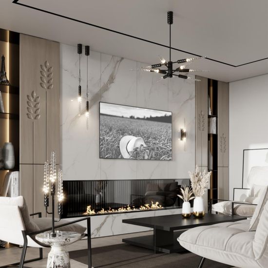 5459/5WL L-VISION ODL_EX26 041 черный глянцевый/прозрачн./металл/стекло Настенный светильник LED 5W (2*2.5W) 3000K 207Лм KOLOS