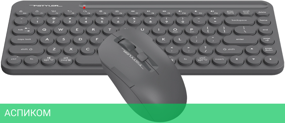 Набор периферии A4Tech Fstyler Air2 серый (FG3200)