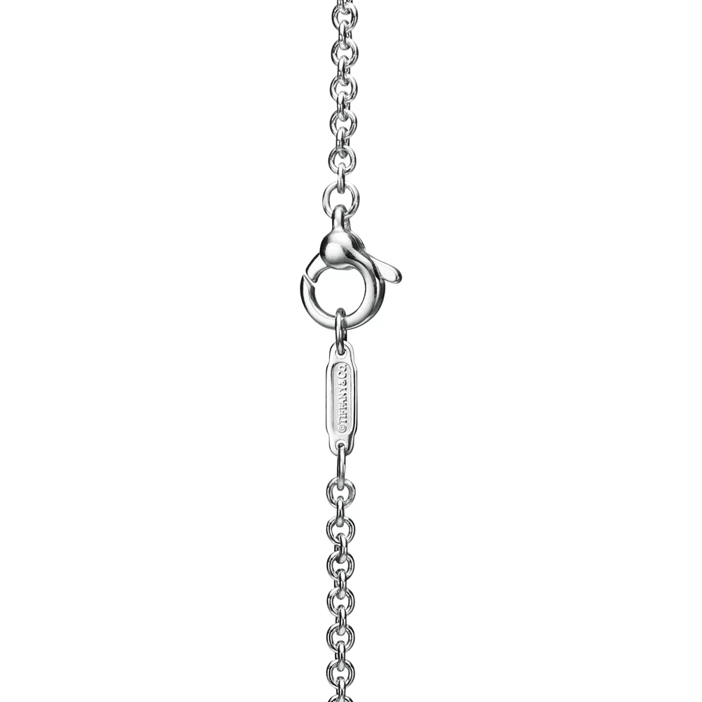 Браслет из серебра с объёмным сердцем покрым эмалью, Tiffany 💠