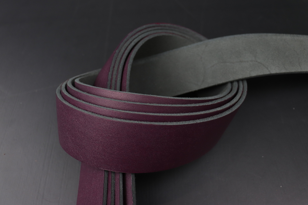 Ременная заготовка темно-фиолетовая с лицевой отделкой + Плита Пылевидная