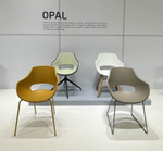 Кресло пластиковое Papatya Opal Wox Pro Beech, натуральный, белый