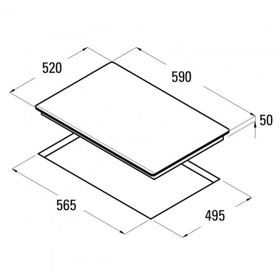 Индукционная варочная панель CATA GIGA 600 WH